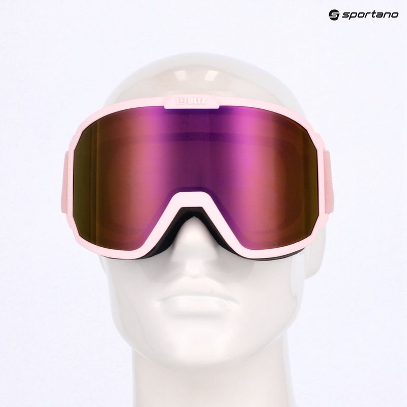 Окуляри гірськолижні Bliz Rave matt powder pink/brown pink multi 11