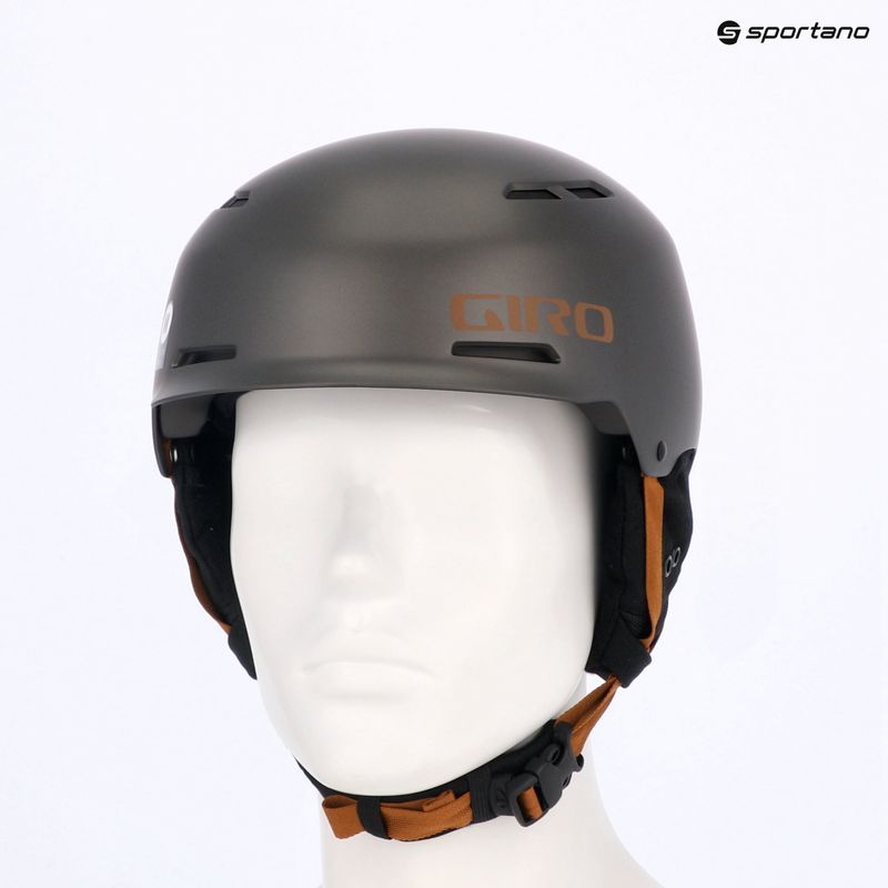 Шолом гірськолижний Giro Trig Mips metallic coal tan 8