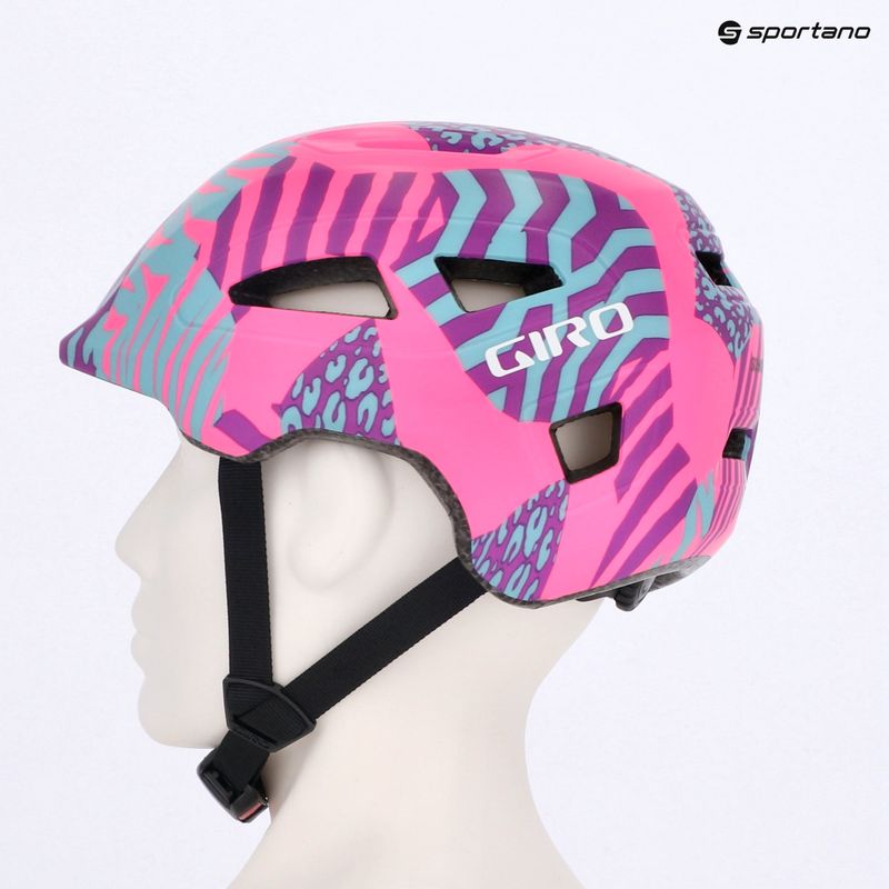 Шолом велосипедний дитячий Giro Scamp II Jr matte pink animal 11