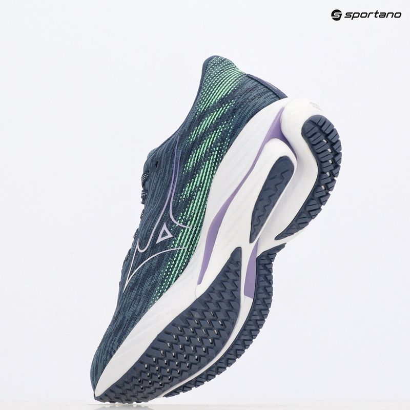 Жіночі бігові кросівки Mizuno Wave Rider 28 citadel/білий/нео м'ята 10