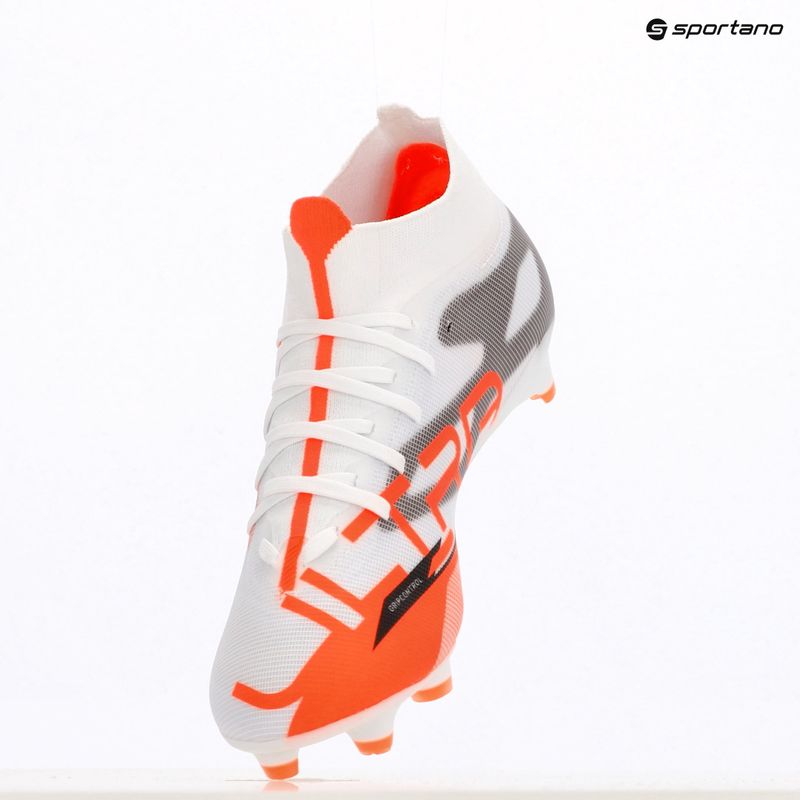 Кросівки футбольні чоловічі PUMA Ultra 5 Match+ FG/AG puma white/puma black/glowing red 9