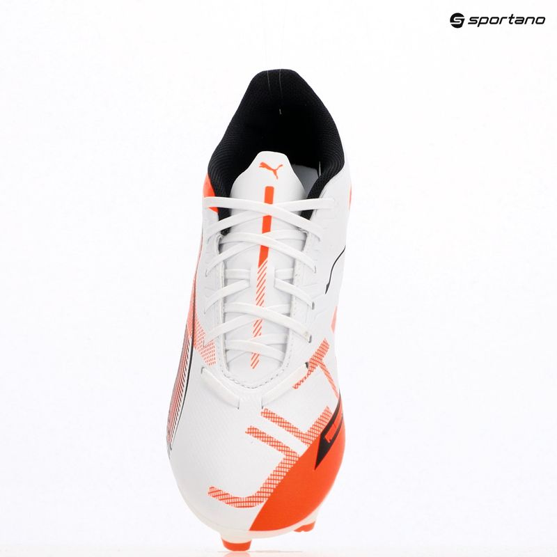 Кросівки футбольні PUMA Ultra 5 Play FG/AG puma white/puma black/glowing red 9