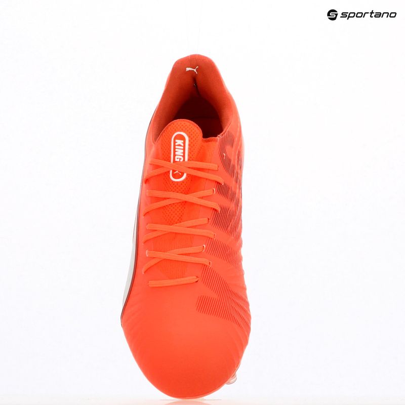 Кросівки футбольні чоловічі PUMA King Ultimate FG/AG glowing red/puma white/red fire 9