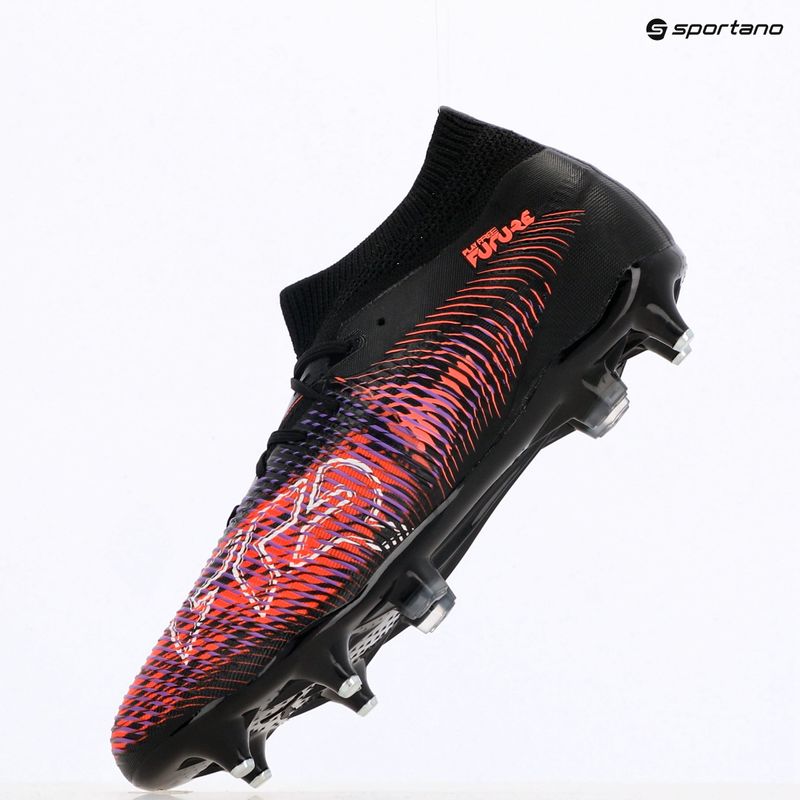 Кросівки футбольні чоловічі PUMA Future 8 Match MxSG puma black/ puma white/ glowing red 9
