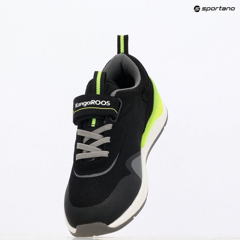 Дитячі кросівки KangaROOS KD-Gym EV jet чорні/неоново-жовті 11