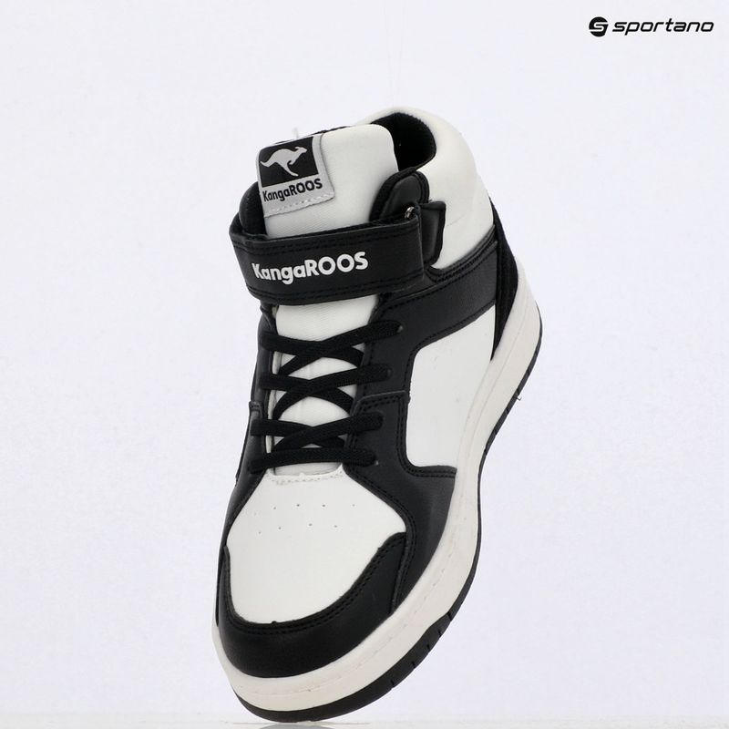 Дитячі туфлі KangaROOS K-CP Hogan EV jet чорні/білі 11
