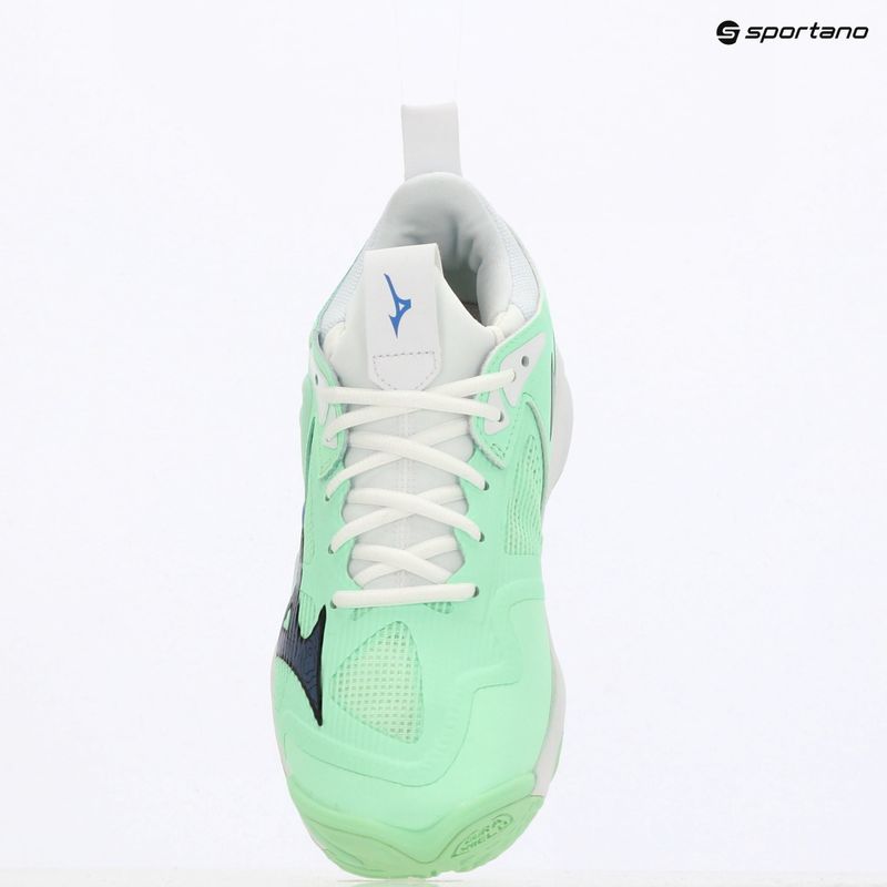 Кросівки волейбольні Mizuno Wave Momentum 3 neo mint/black/frontier blue 9