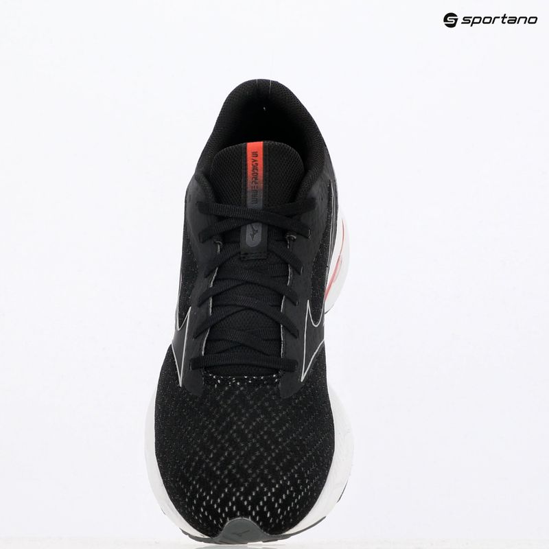 Кросівки для бігу чоловічі Mizuno Wave Prodigy 6 black/galaxy silver/high risk red 9