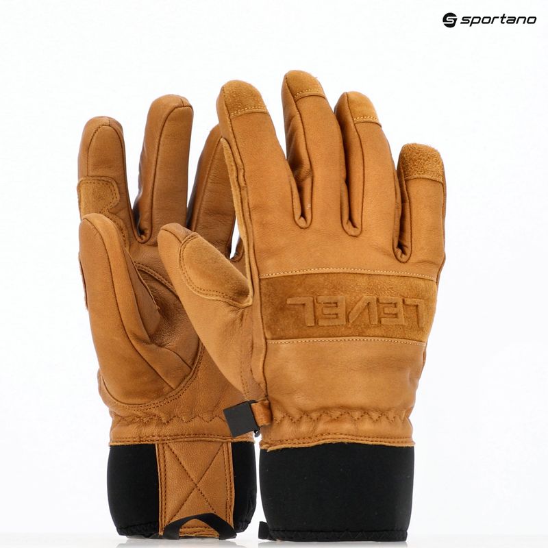 Рукавиці гірськолижні Level Shaman brown 9