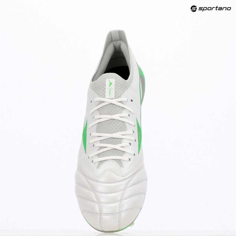 Кросівки футбольні чоловічі Mizuno Morelia Neo IV β Japan Md white/neon green/cool gray 3c 9