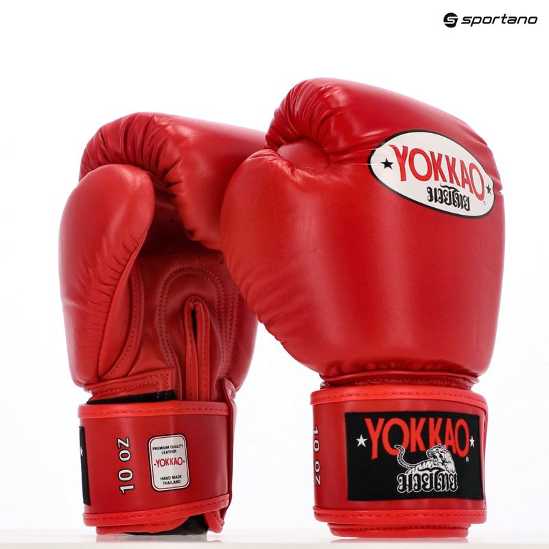 Рукавиці боксерські чоловічі YOKKAO Matrix red 8