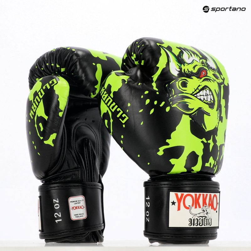 Рукавиці боксерські чоловічі YOKKAO Angry Bull black 12