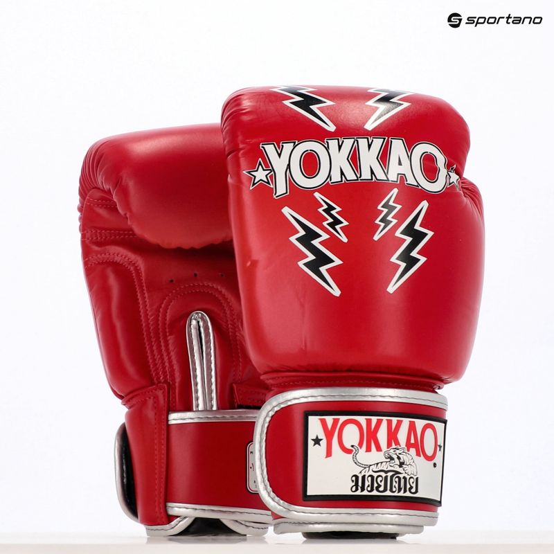 Рукавиці боксерські чоловічі YOKKAO Stadium red 8