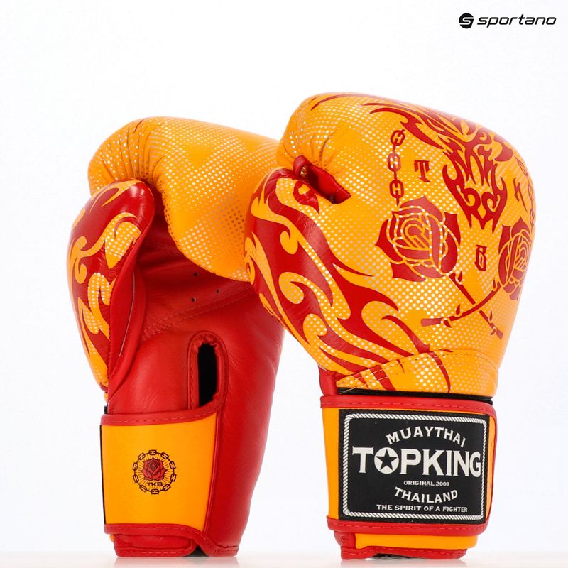 Рукавиці боксерські Top King Boxing Dragon yellow 7