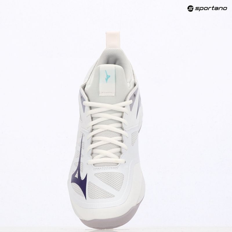 Кросівки волейбольні Mizuno Wave Dimension white/violet indigo/camellia rose 9