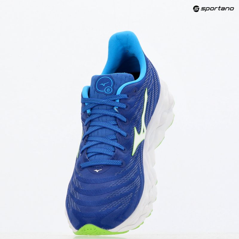 Чоловічі кросівки Mizuno Wave Sky 8 reflex blue c/white/green geck 9