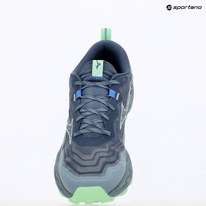 Кросівки для бігу чоловічі Mizuno Wave Daichi 9 vintage indigo/neo mint/citade 9