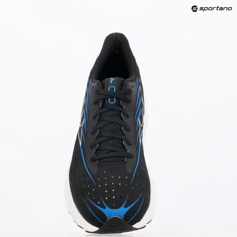 Кросівки для бігу чоловічі Mizuno Wave Skyrise 6 black/white/blue pace 9