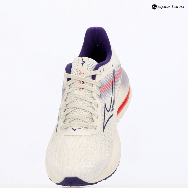 Кросівки для бігу жіночі Mizuno Wave Inspire 21 snow white/vintage indigo/camellia rose 9