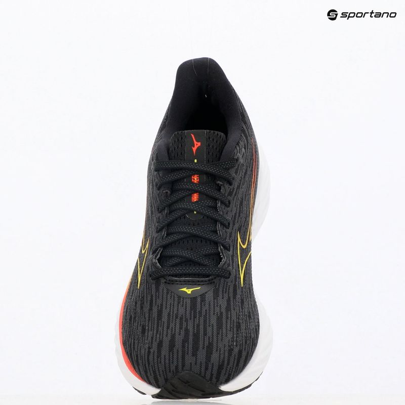 Жіночі бігові кросівки Mizuno Wave Rider 28 чорний/вечірній первоцвіт/маковий червоний 9
