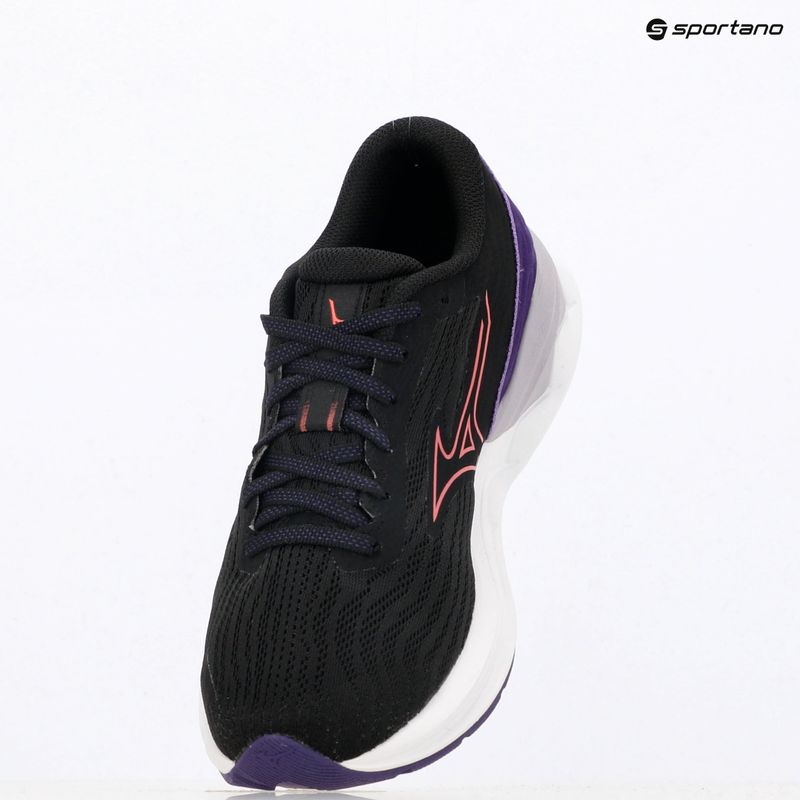 Кросівки для бігу жіночі Mizuno Wave Revolt 3 black/camellia rose/violet indigo 9