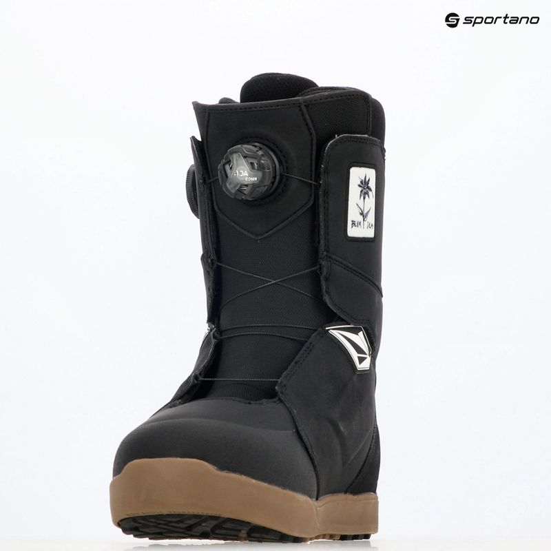 Черевики сноубордичні чоловічі ThirtyTwo Lashed Double Boa X Volcom '24 black/gum 7