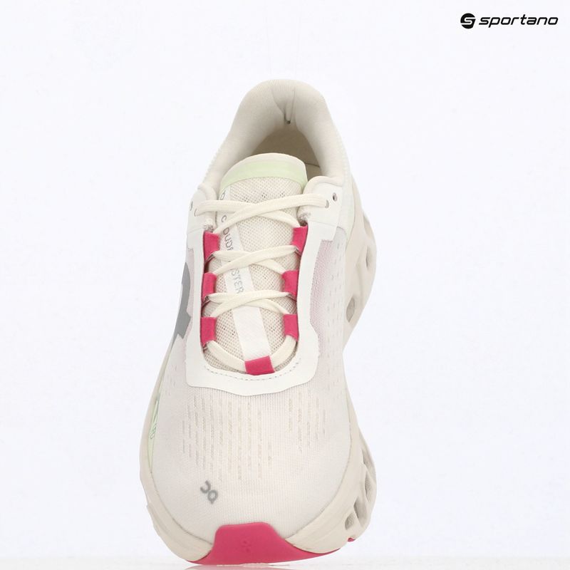 Кросівки для бігу жіночі On Cloudmonster white/lima 9