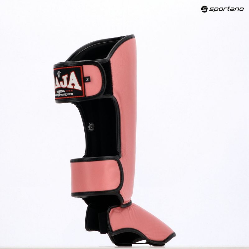 Захист гомілок та стоп RAJA BOXING Lightweight Shin Guards Genuine Leather pink 8