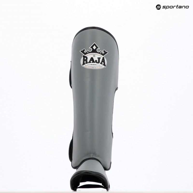 Захист гомілок та стоп RAJA BOXING Lightweight Shin Guards Genuine Leather grey 8