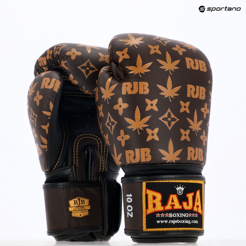 Рукавиці боксерські RAJA BOXING Brown Weed 8