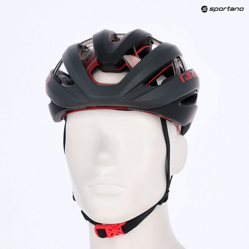 Шолом велосипедний Giro Aries Spherical MIPS matte carbon red 13