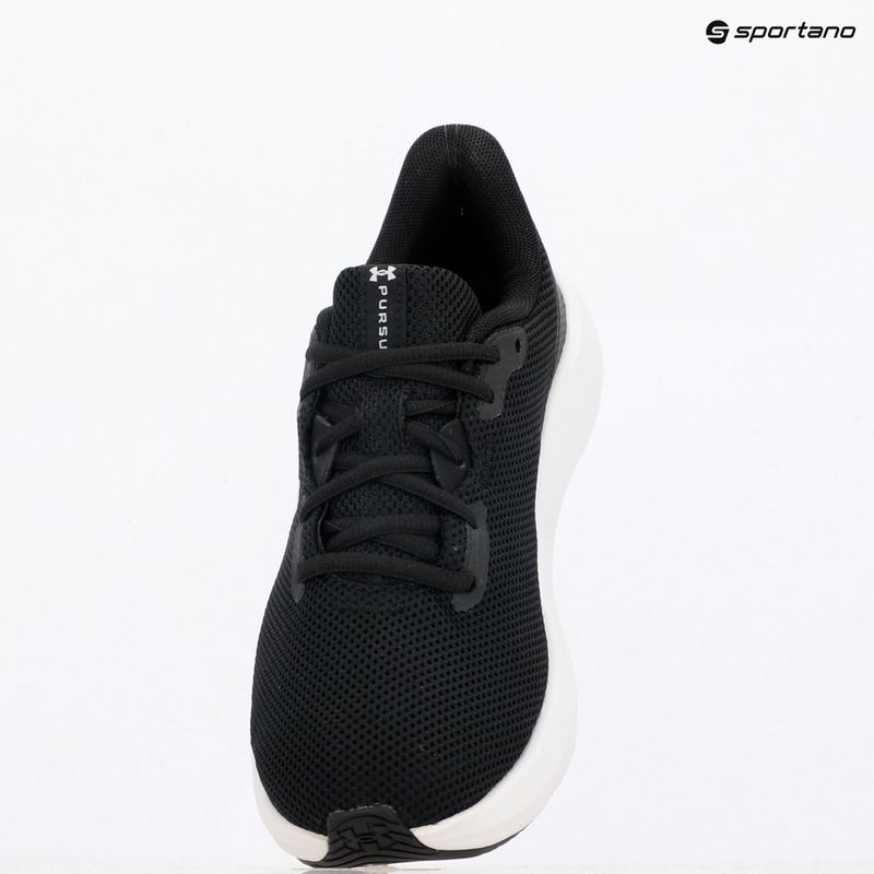 Кросівки для бігу жіночі Under Armour Charged Pursuit 4 black/black/white 9