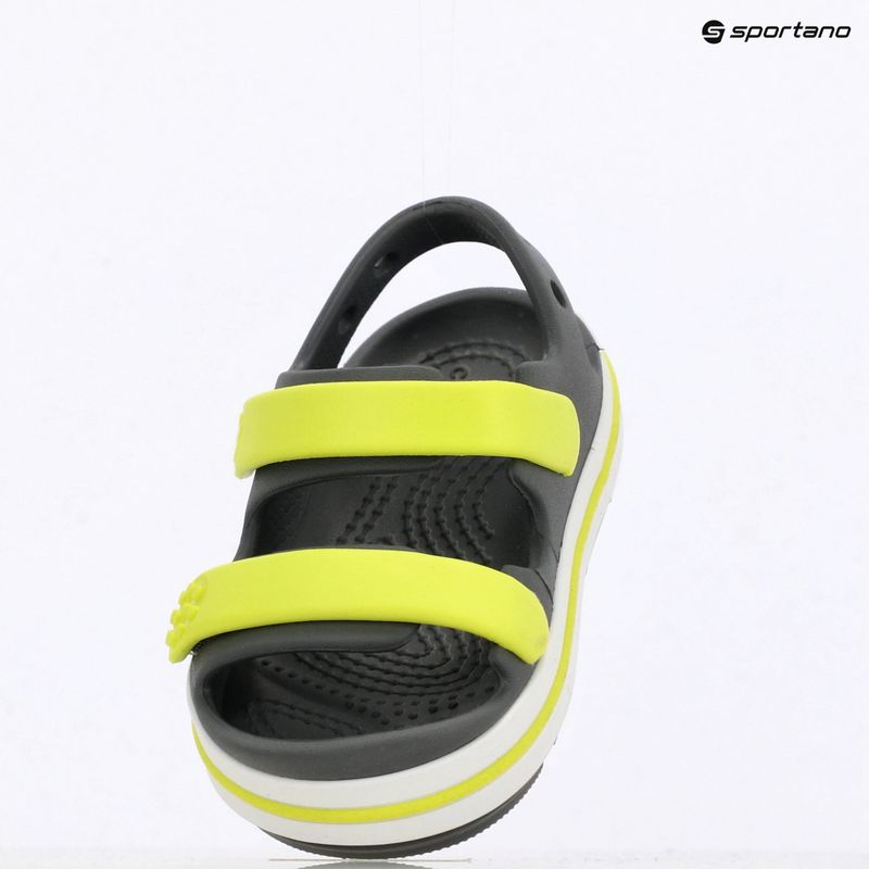 Сандалі дитячі Crocs Crocband Cruiser Toddler slate grey/acidity 16