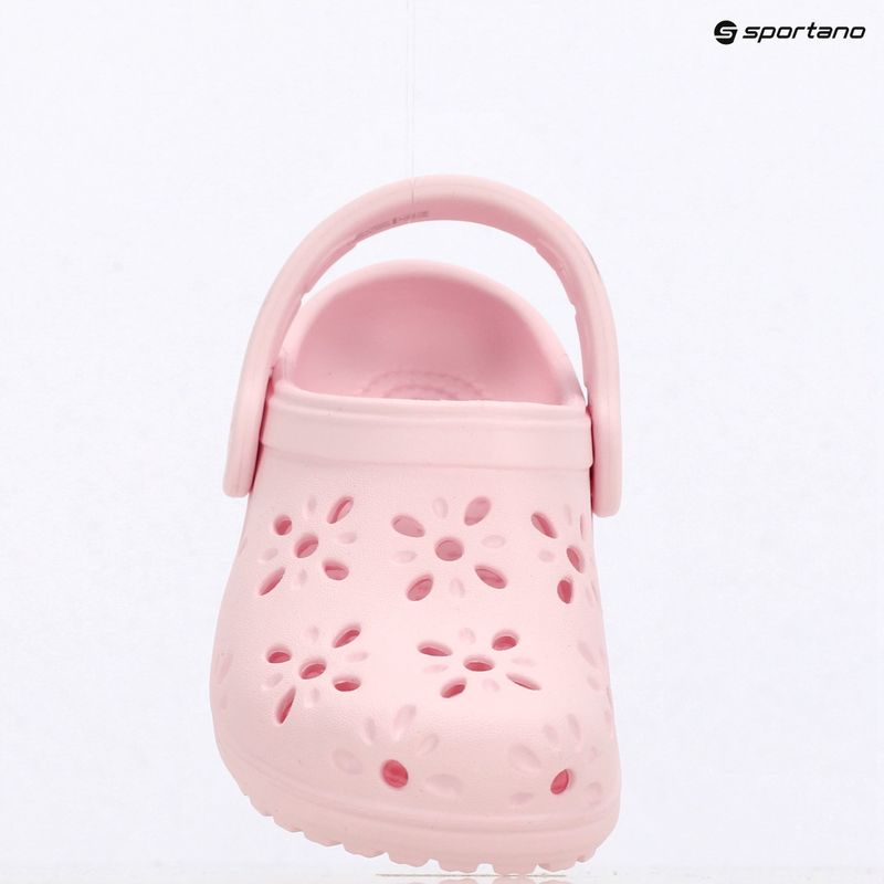 Шльопанці дитячі Crocs Classic Floral Cutout Clog Kids Toddler pink milk 10