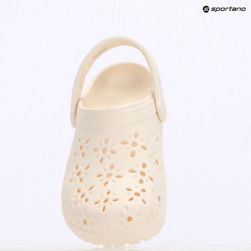 Шльопанці дитячі Crocs Classic Floral Cutout Clog Kids chalk 10
