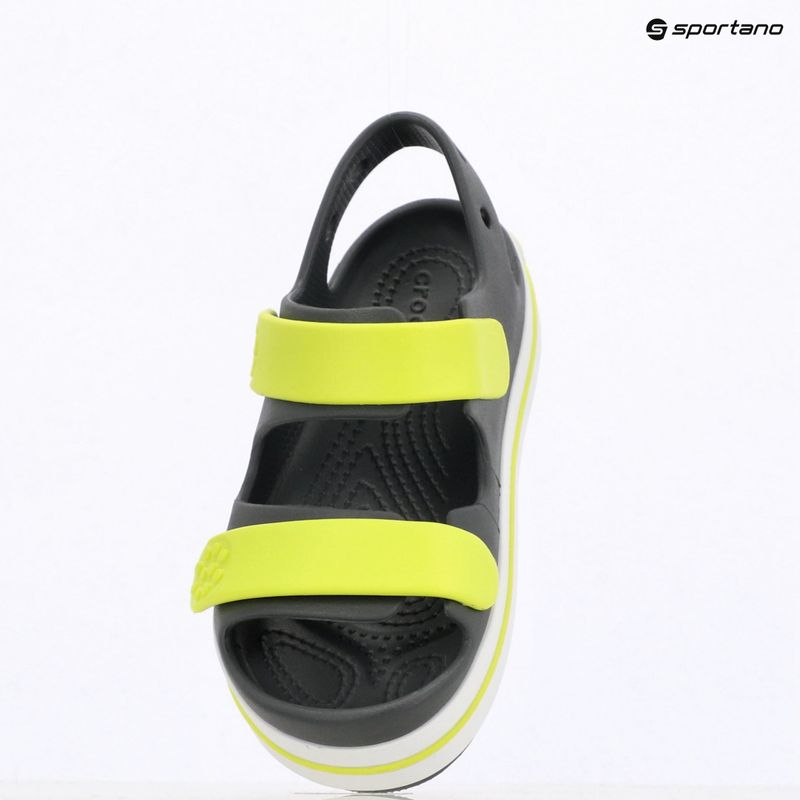 Сандалі дитячі Crocs Crocband Cruiser Kids slate grey/acidity 9