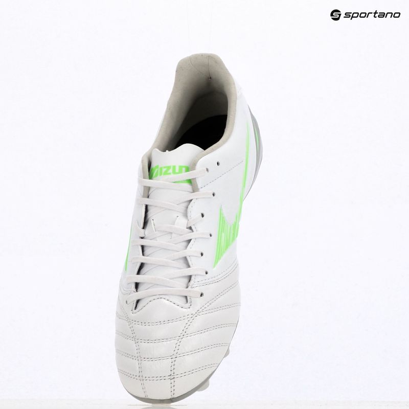 Кросівки футбольні чоловічі Mizuno Morelia Neo IV Pro Md white/neon green/cool gray 3c 9