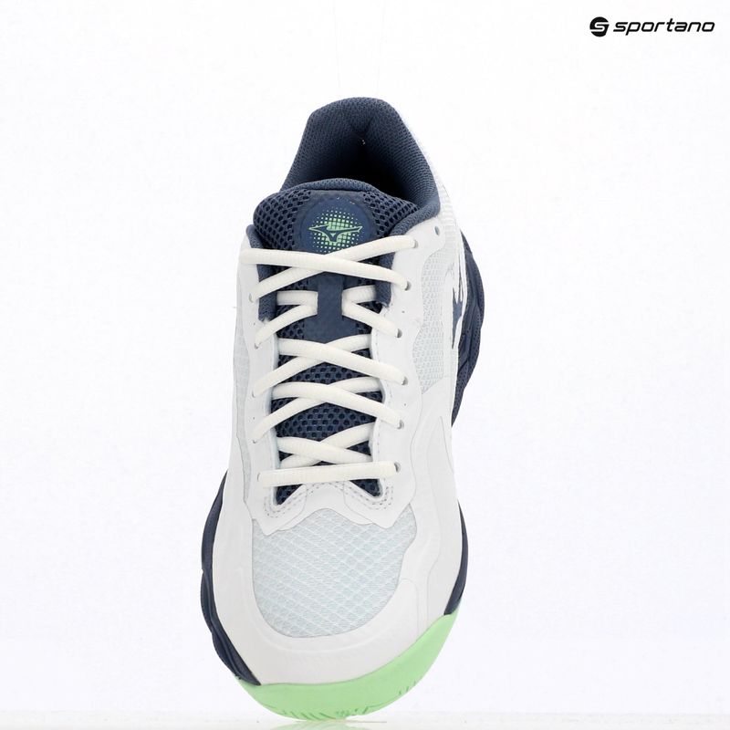 Кросівки тенісні чоловічі Mizuno Wave Enforce Court AC white/ vintage indigo/ neo mint 9