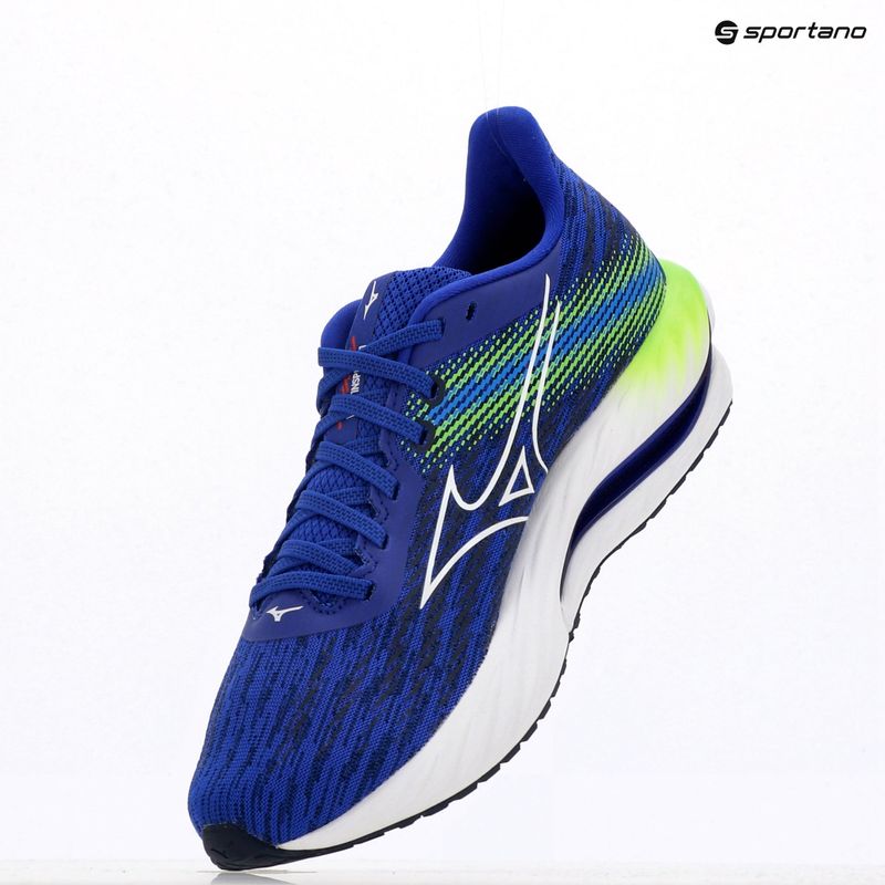 Кросівки для бігу чоловічі Mizuno Wave Inspire 21 reflex blue c/white/green gecko 9