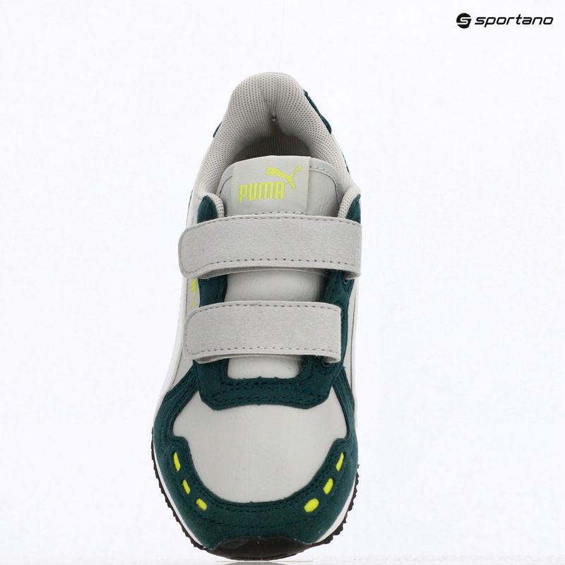Кросівки дитячі PUMA Cabana Racer SL 20 V PS coollightgray/pumawhite/darkmyrtle/limesmash 9