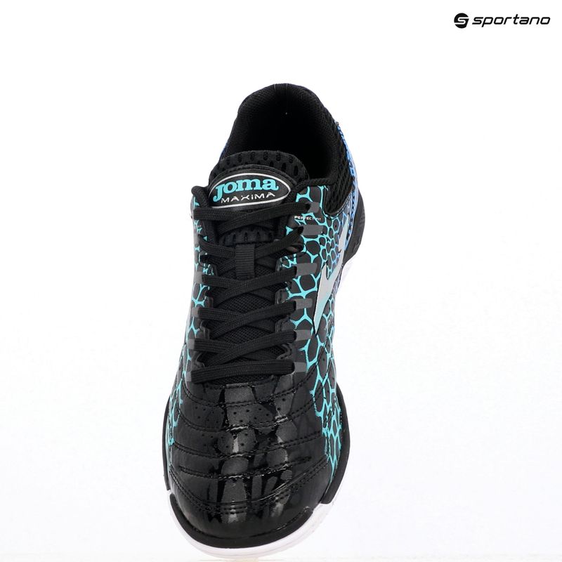 Кросівки футбольні чоловічі Joma Maxima IN black/turquoise 9