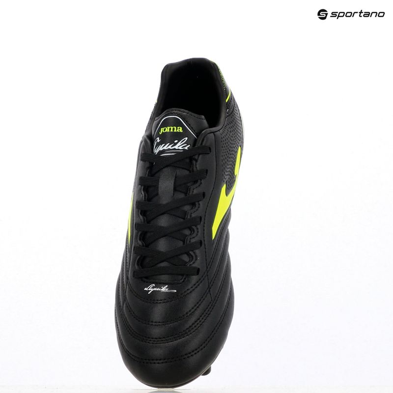 Кросівки футбольні чоловічі Joma Aguila FG black/yellow 15