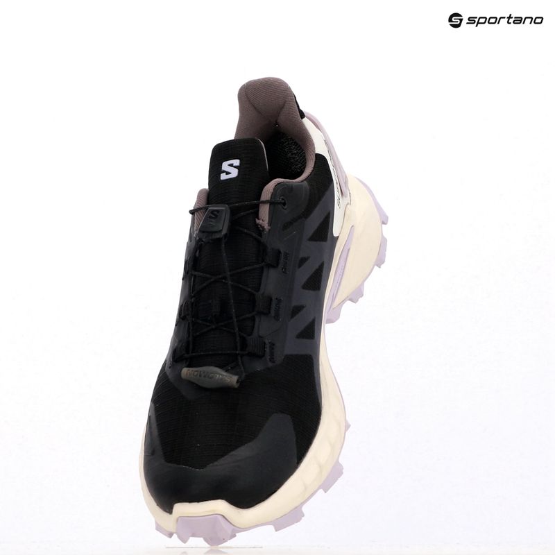 Кросівки для бігу жіночі Salomon Supercross 4 GTX black/vanilla ice /orchid petal 11