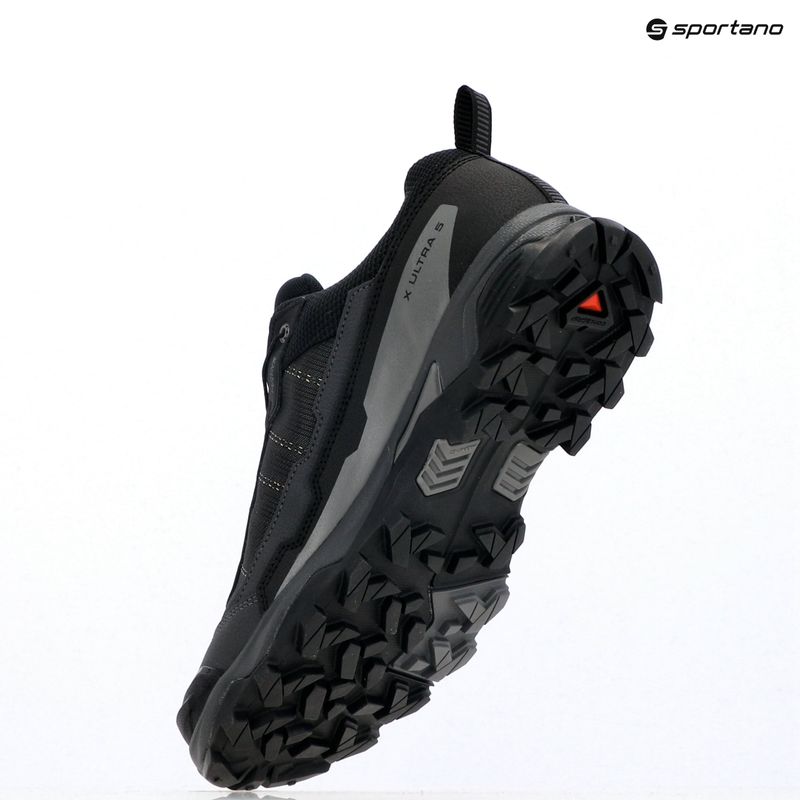 Чоловічі трекінгові черевики Salomon X ULTRA 5 GTX чорні / асфальт / замок 9