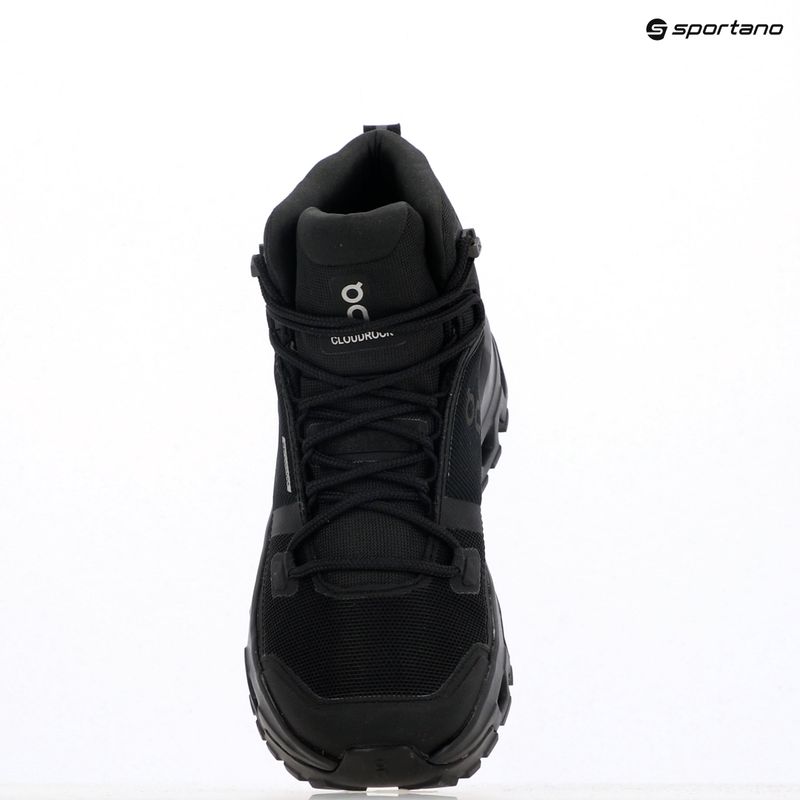 Черевики жіночі On Cloudrock Mid Waterproof black/black 9