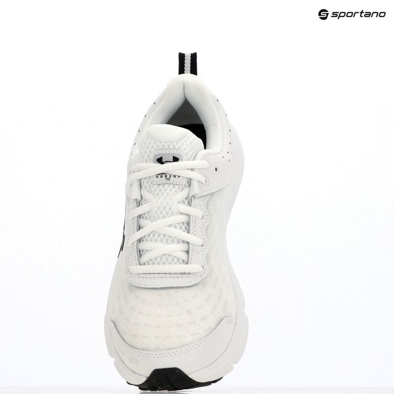 Кросівки для бігу чоловічі Under Armour Charged Assert 10 white/black/black 14