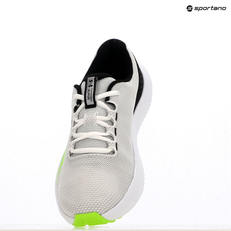Кросівки для бігу чоловічі Under Armour Charged Surge 4 white/hyper green/black 14