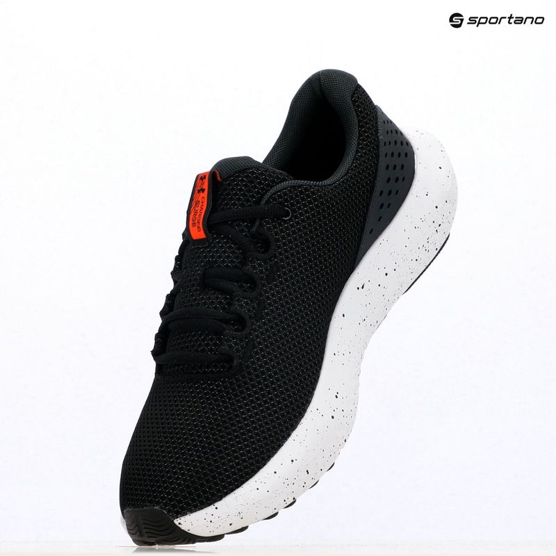 Кросівки для бігу чоловічі Under Armour Charged Surge 4 black/anthracite/ares red 9