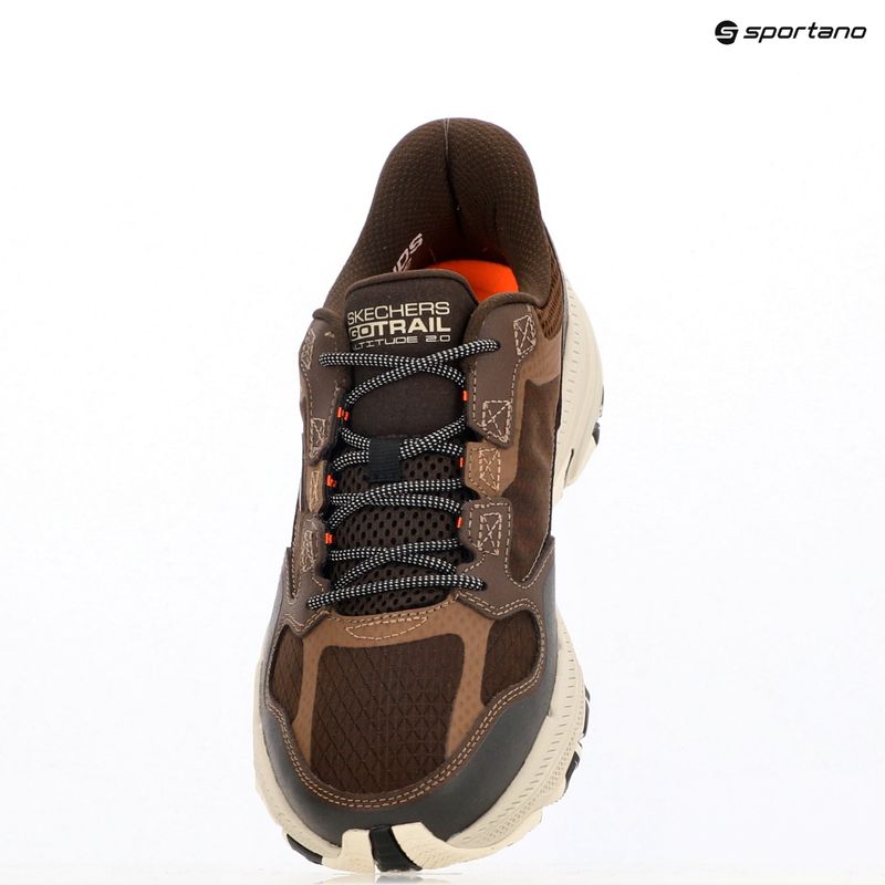 Чоловічі кросівки SKECHERS Go Run Trail Altitude 2.0 Rocky Hill коричневого кольору 9