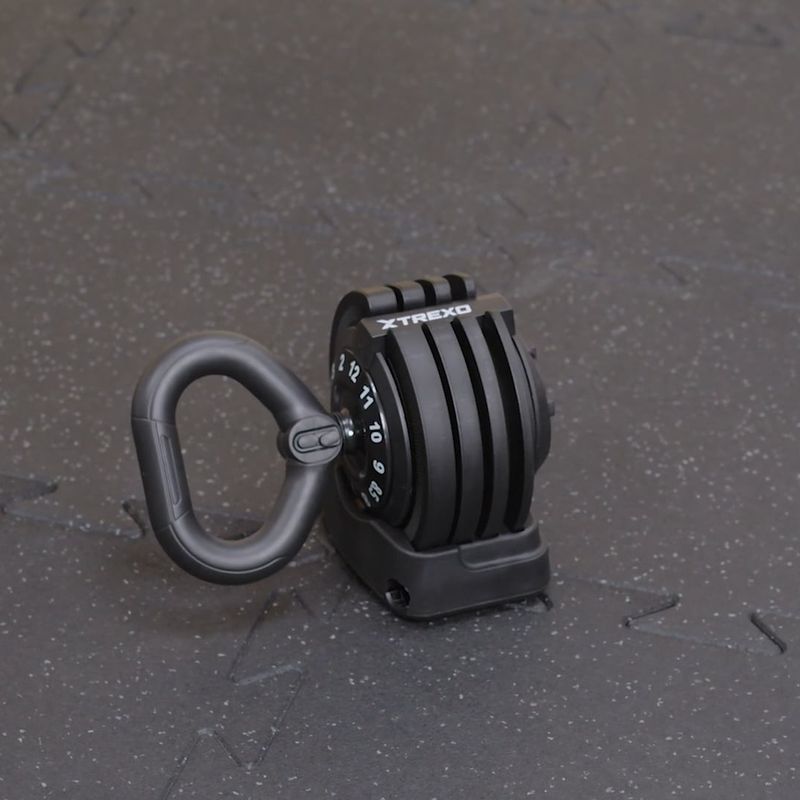 Гиря XTREXO TXO-B4W004 12 кг регульована чорна 15
